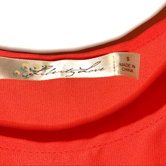 Liberty Love Red Sleeveless Blouse - Picture 2 of 3